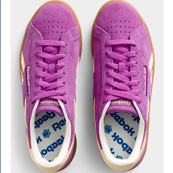 Reebok Classic Club C Grounds UK purple sneakers NWT - Picture 2 of 10
